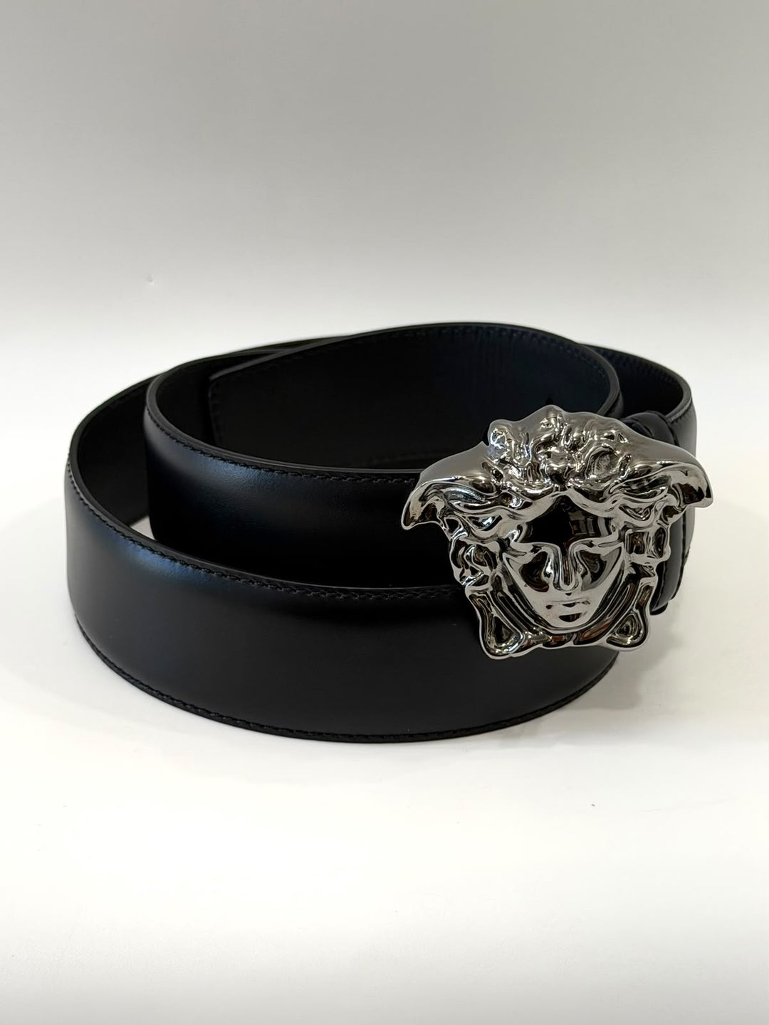 VERSACE LA MEDUSA LEATHER BELT