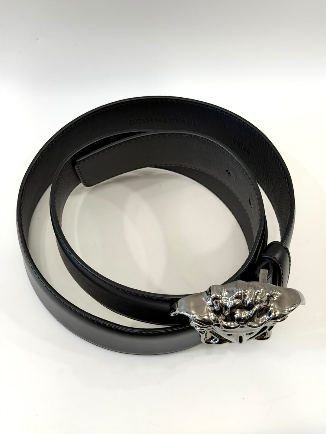 VERSACE LA MEDUSA LEATHER BELT