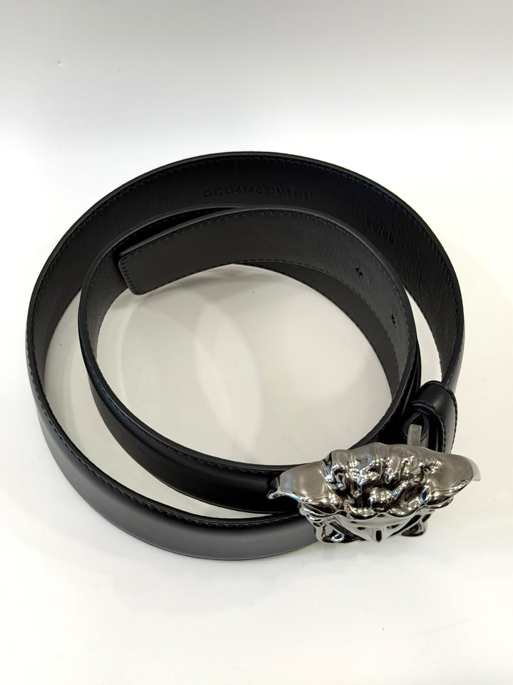 VERSACE LA MEDUSA LEATHER BELT