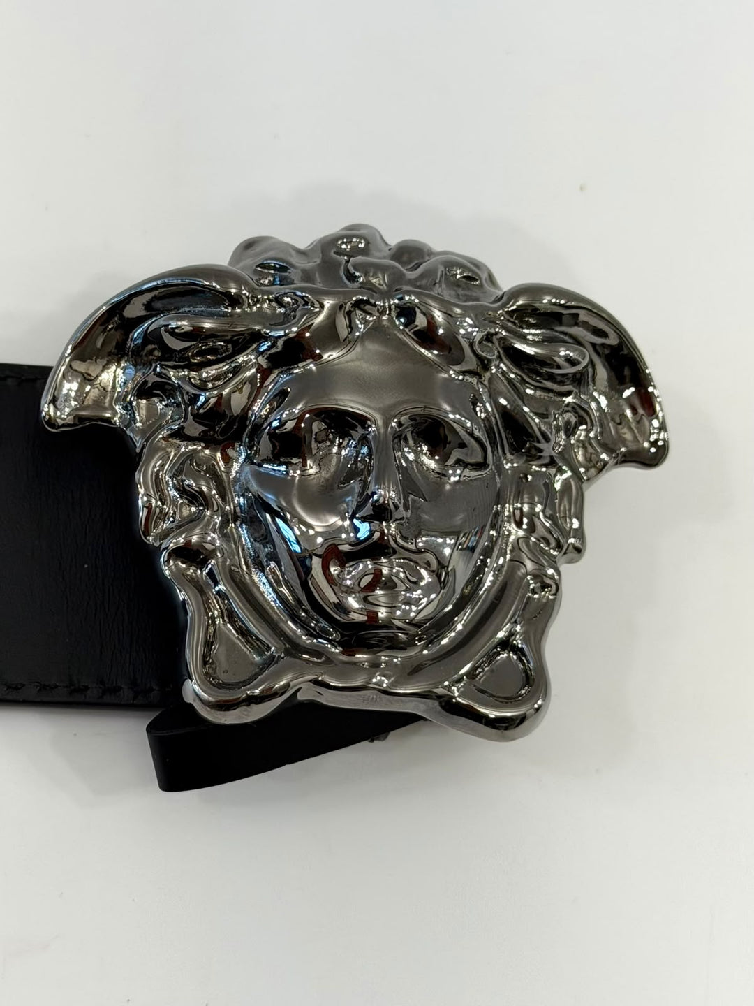 VERSACE LA MEDUSA LEATHER BELT