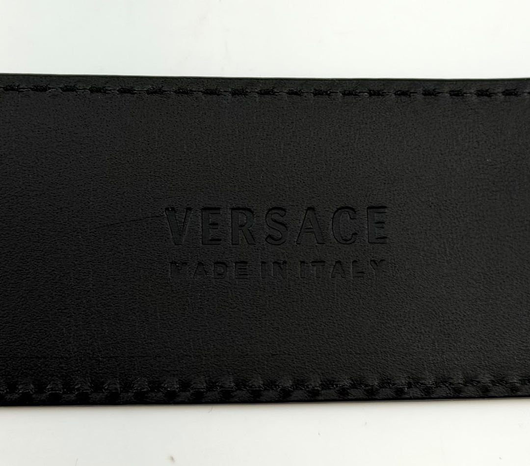 VERSACE LA MEDUSA LEATHER BELT
