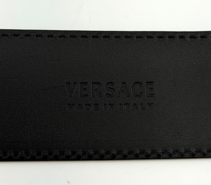 VERSACE LA MEDUSA LEATHER BELT
