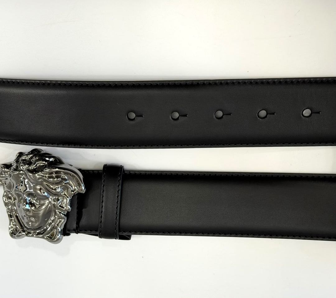 VERSACE LA MEDUSA LEATHER BELT