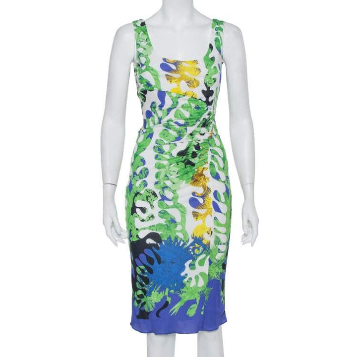 VERSACE SLEEVELESS MIDI DRESS
