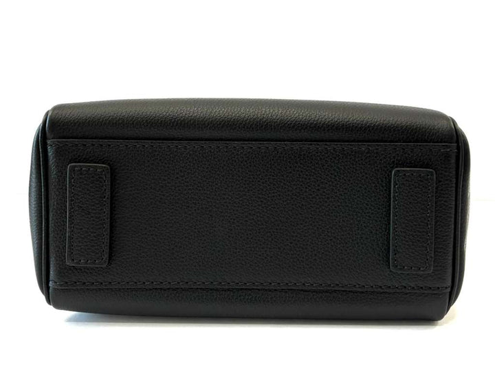 VERSACE LA MEDUSA TOP HANDLE CALFSKIN LEATHER BAG