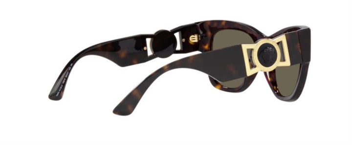 VERSACE VE4415-U CAT-EYE SUNGLASSES DARK HAVANA