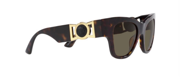 VERSACE VE4415-U CAT-EYE SUNGLASSES DARK HAVANA