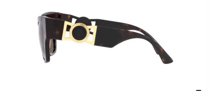 VERSACE VE4415-U CAT-EYE SUNGLASSES DARK HAVANA