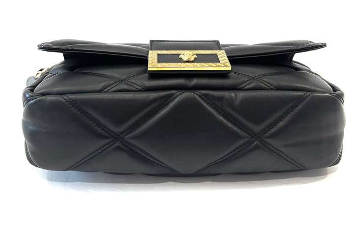 VERSACE LA MEDUSA QUILTED CALFSKIN CROSSBODY BAG