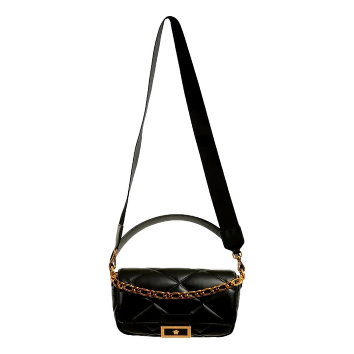 VERSACE LA MEDUSA SMALL CALFSKIN LEATHER SHOULDER BAG