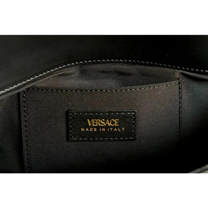VERSACE LA MEDUSA SMALL CALFSKIN LEATHER SHOULDER BAG