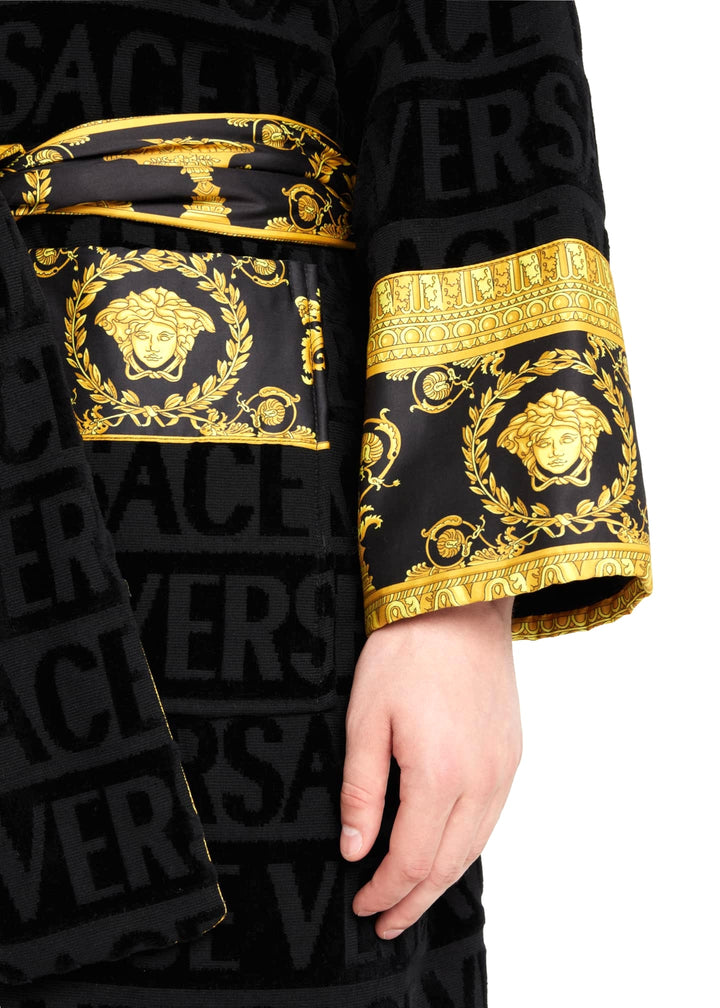 VERSACE I HEART BAROQUE UNISEX BATHROBE