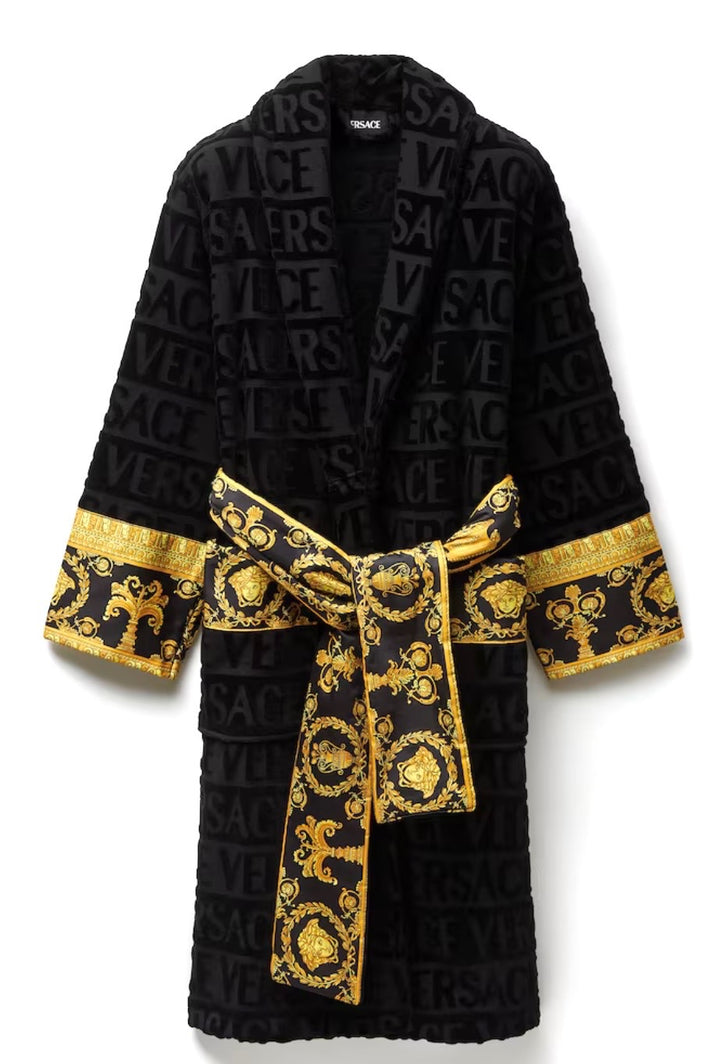 VERSACE I HEART BAROQUE UNISEX BATHROBE