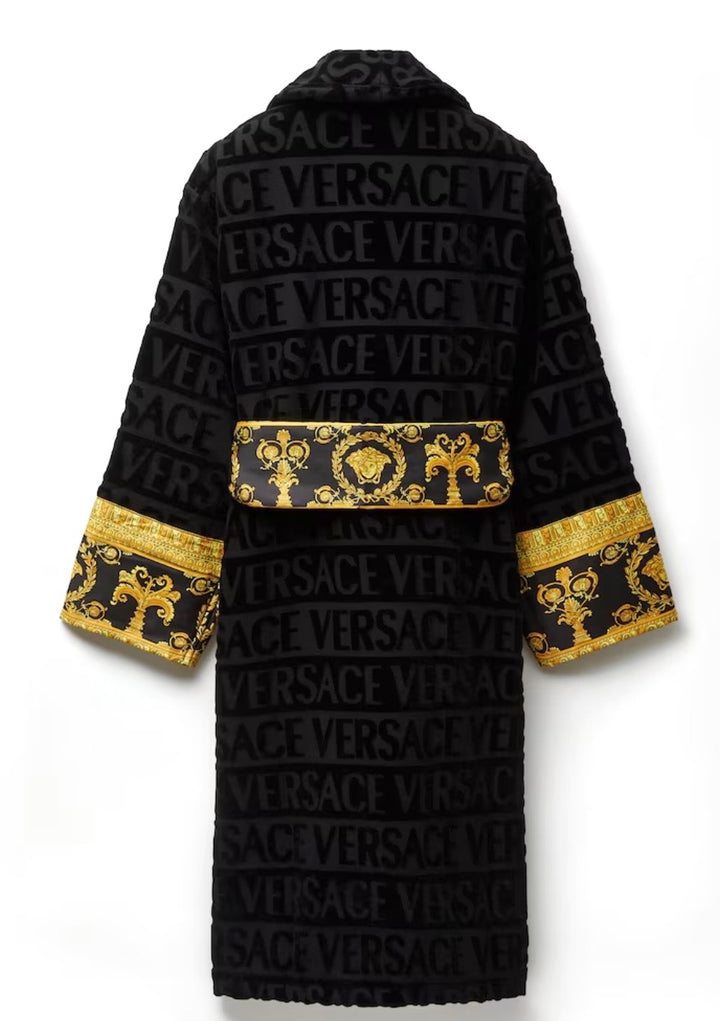 VERSACE I HEART BAROQUE UNISEX BATHROBE