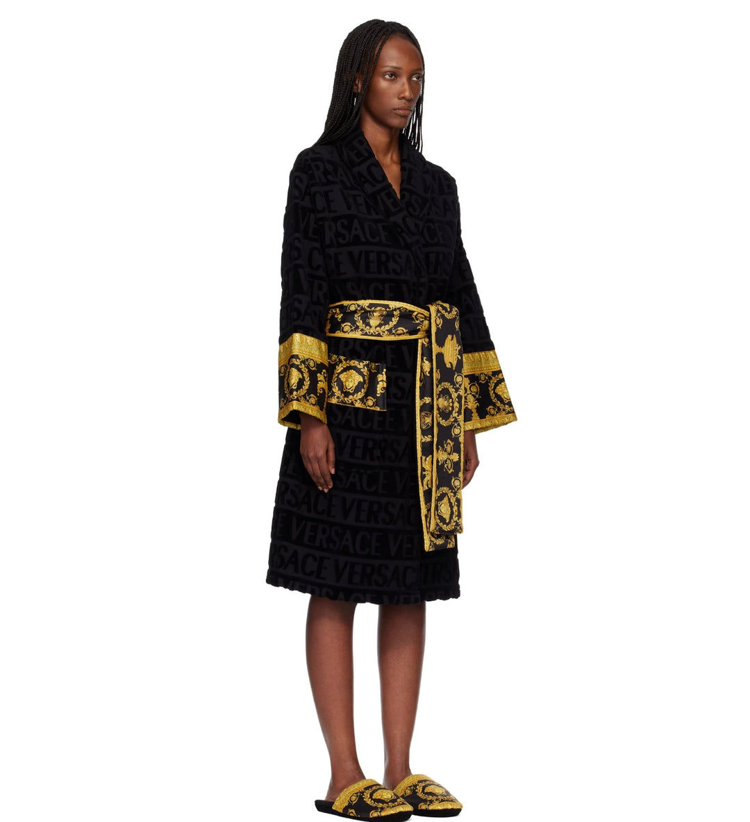VERSACE I HEART BAROQUE UNISEX BATHROBE