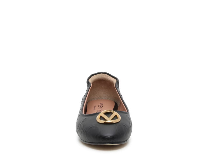 VALENTINO CALLIOPE LEATHER BALLET FLATS