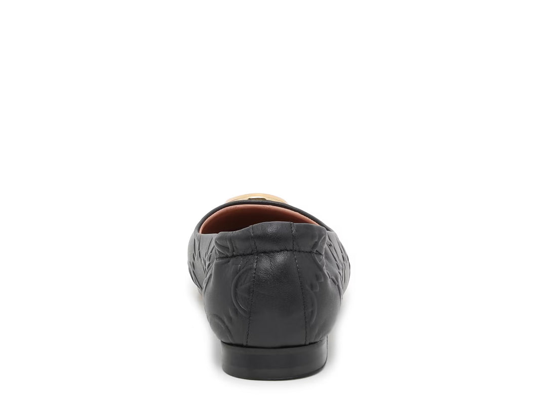 VALENTINO CALLIOPE LEATHER BALLET FLATS