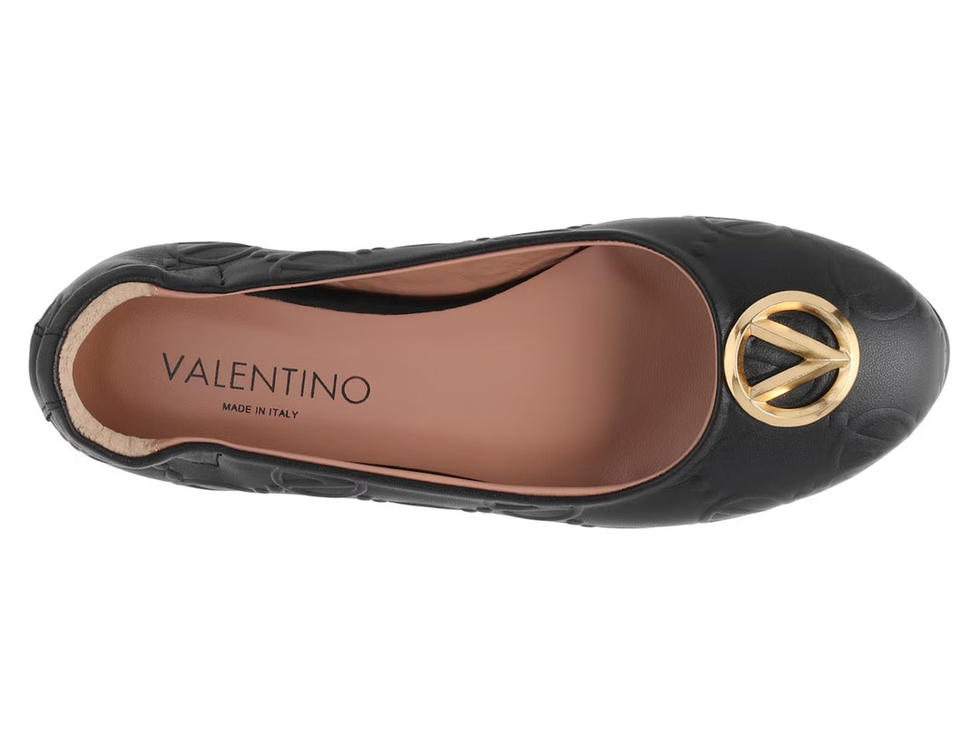 VALENTINO CALLIOPE LEATHER BALLET FLATS