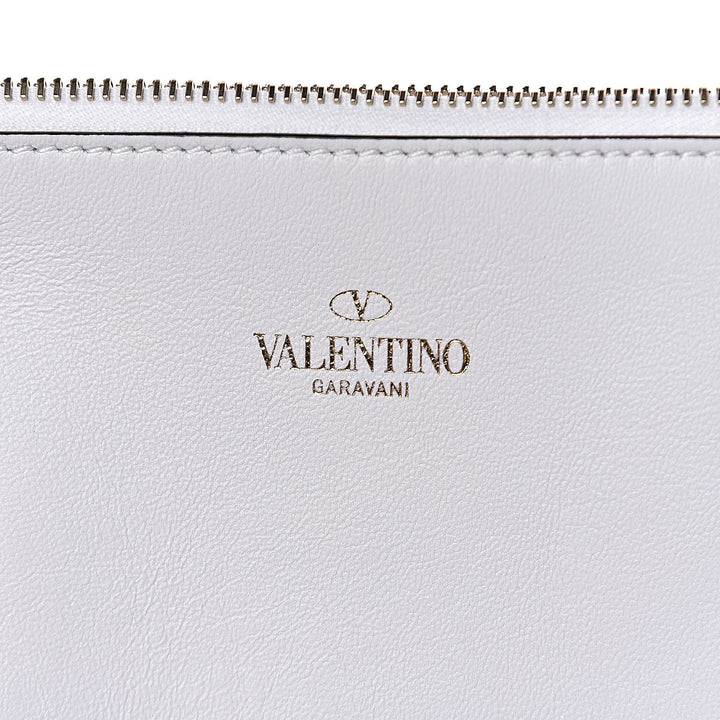 VALENTINO LARGE V-LOGO PVC SHOPPER TOTE BAG