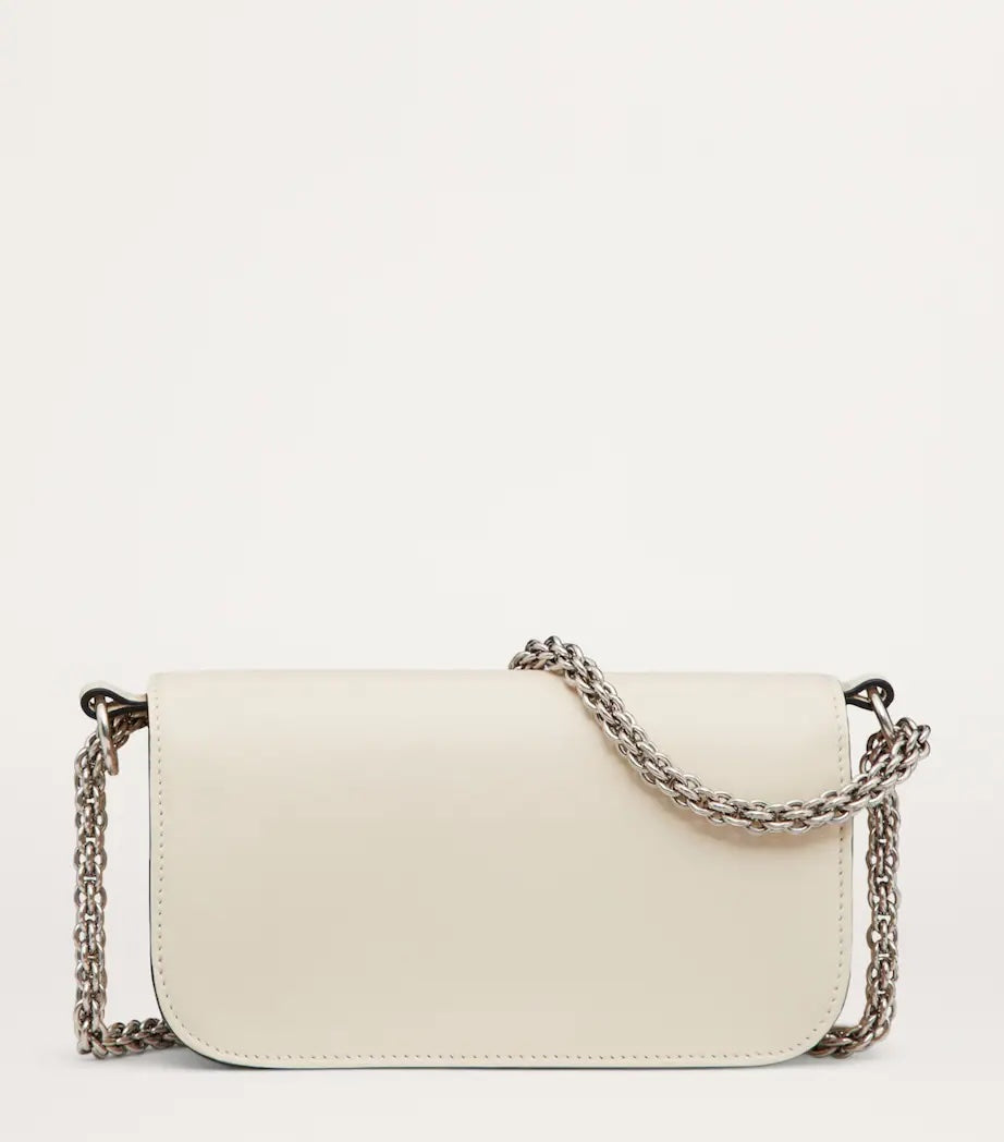 VALENTINO GARAVANI LOCÒ JEWEL LOGO SMALL CALFSKIN LEATHER BAG