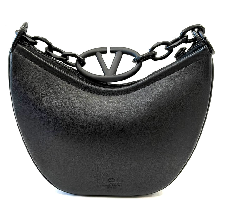 VALENTINO GARAVANI MINI VLOGO MOON NAPPA LEATHER BAG
