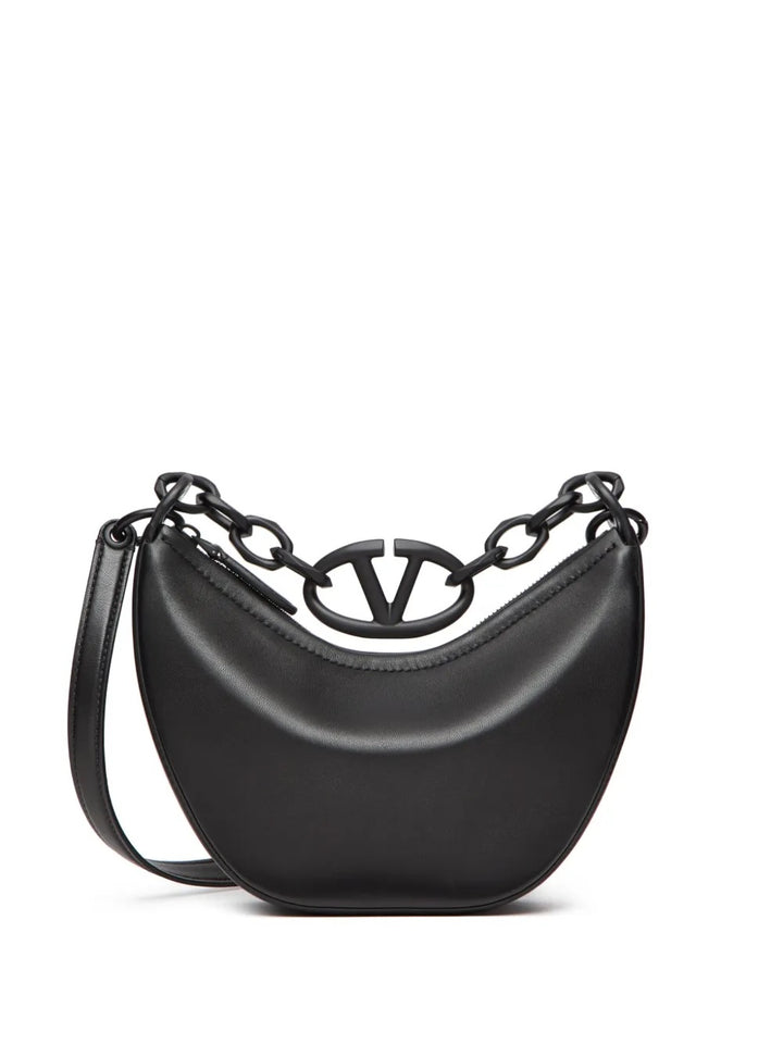 VALENTINO GARAVANI MINI VLOGO MOON NAPPA LEATHER BAG