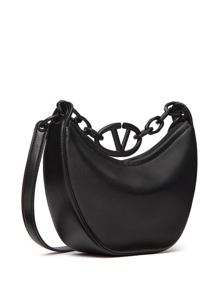 VALENTINO GARAVANI MINI VLOGO MOON NAPPA LEATHER BAG