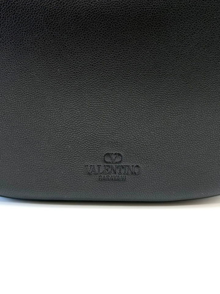 VALENTINO GARAVANI MINI VLOGO MOON NAPPA LEATHER BAG