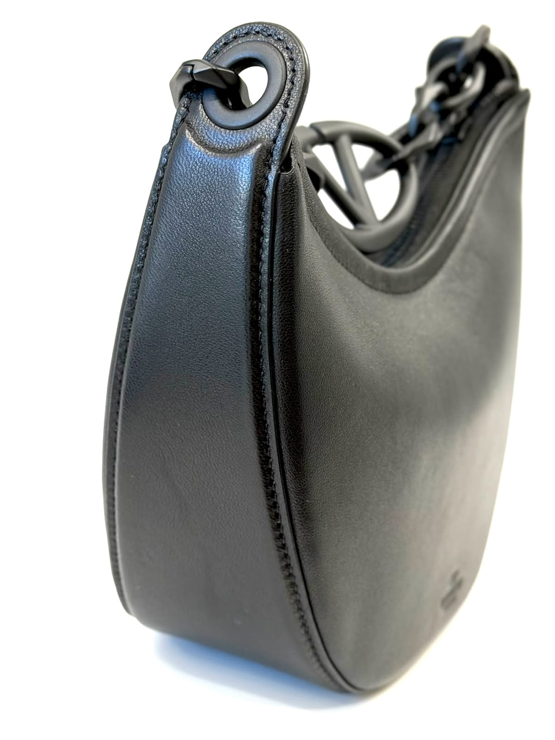 VALENTINO GARAVANI MINI VLOGO MOON NAPPA LEATHER BAG