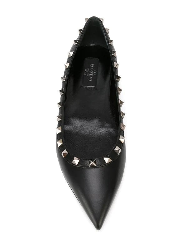 VALENTINO GARAVANI ROCKSTUD BALLERINA FLATS
