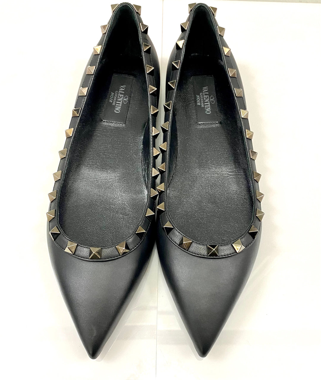 VALENTINO GARAVANI ROCKSTUD BALLERINA FLATS