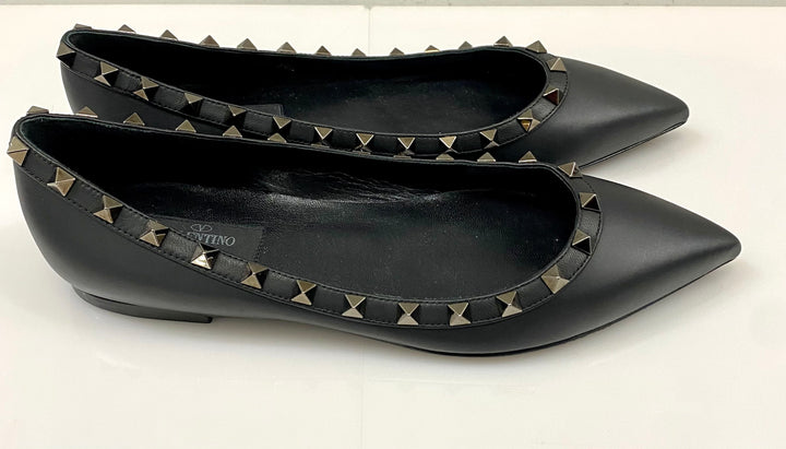 VALENTINO GARAVANI ROCKSTUD BALLERINA FLATS