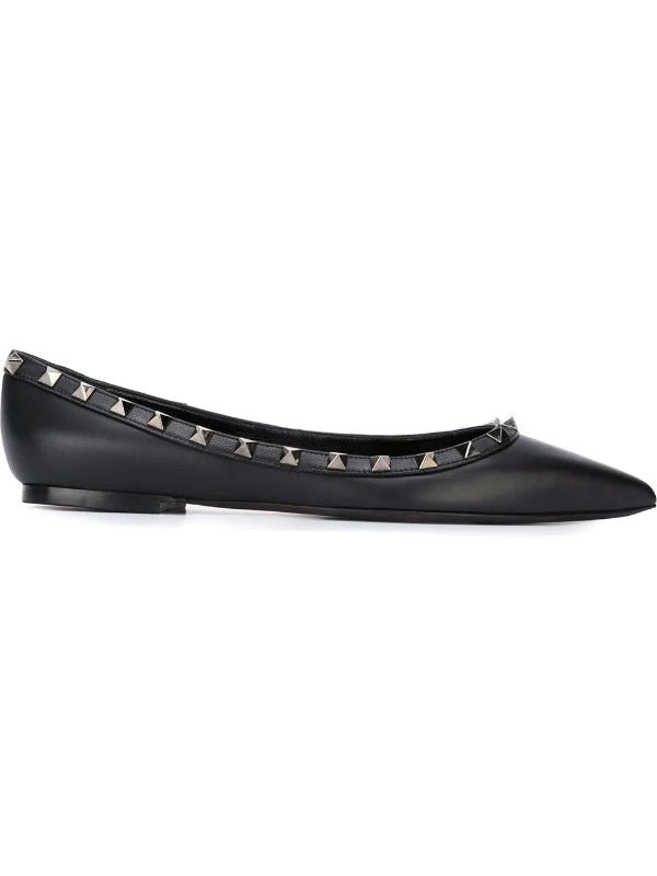 VALENTINO GARAVANI ROCKSTUD BALLERINA FLATS
