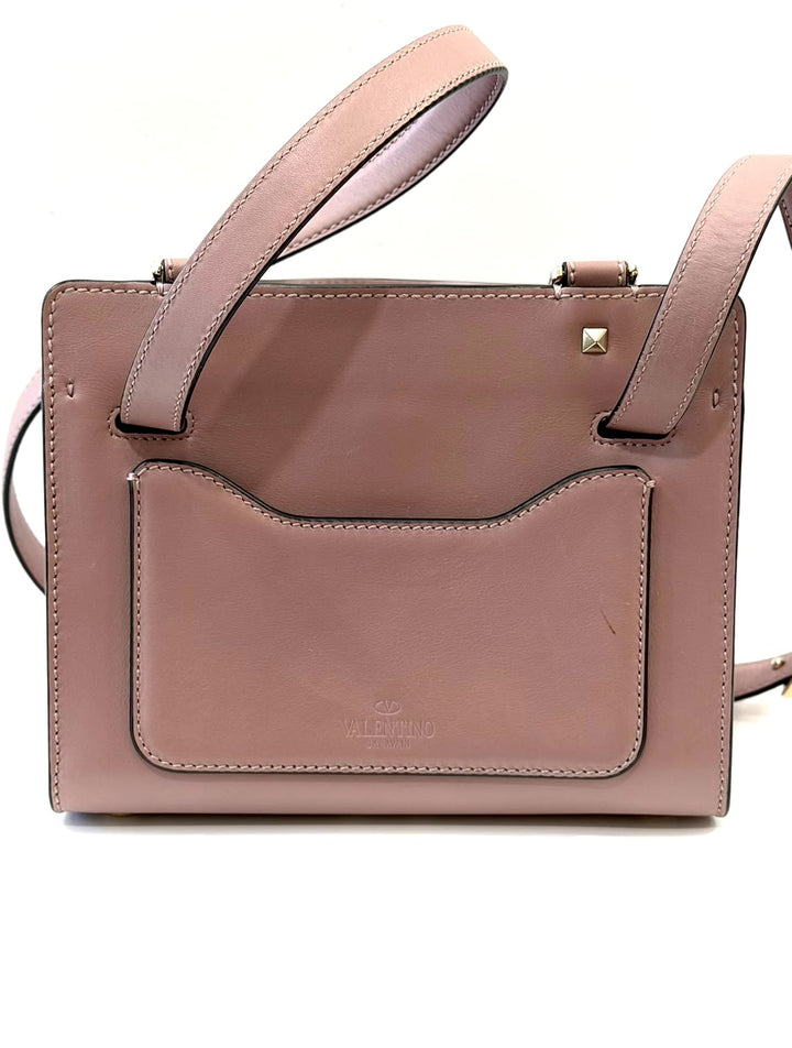 VALENTINO GARAVANI ROCKSTUD JOYLOCK SMALL CALFSKIN SHOULDER BAG