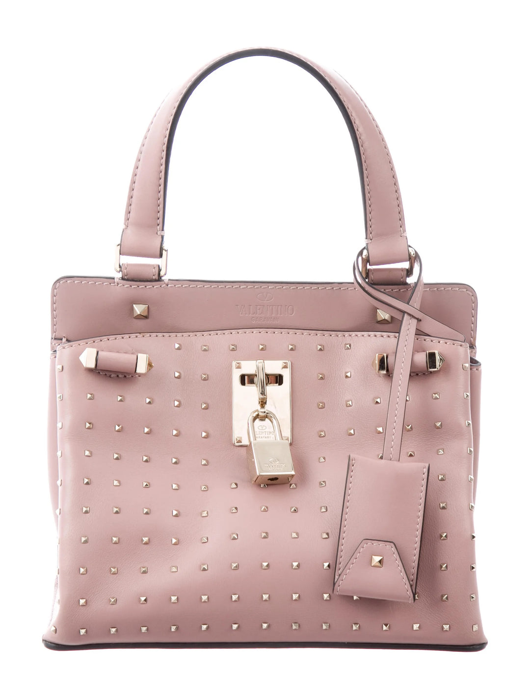 VALENTINO GARAVANI ROCKSTUD JOYLOCK SMALL CALFSKIN SHOULDER BAG