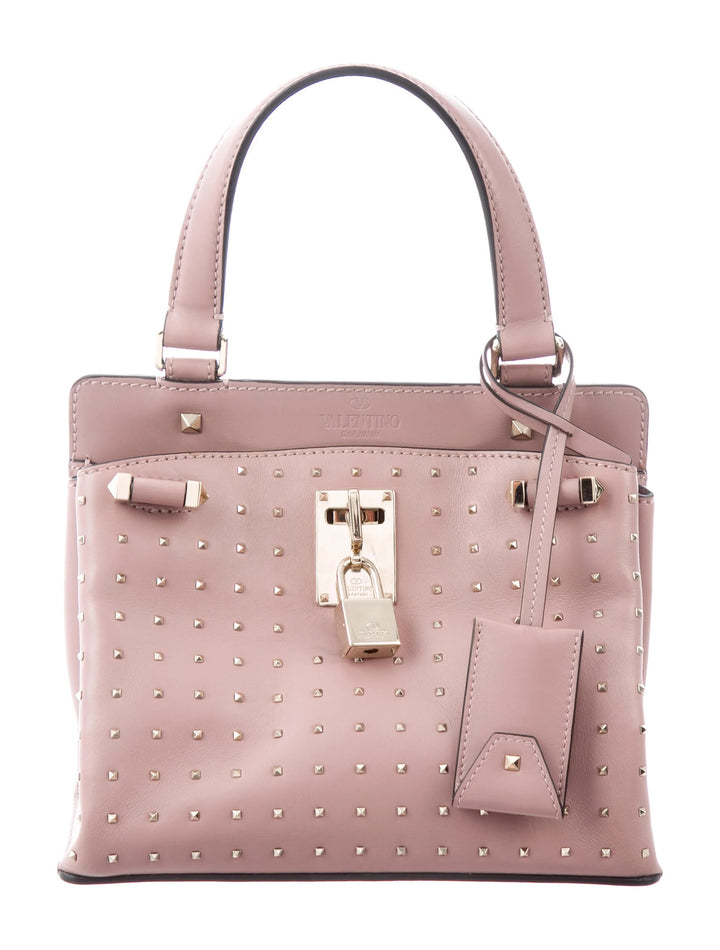 VALENTINO GARAVANI ROCKSTUD JOYLOCK SMALL CALFSKIN SHOULDER BAG