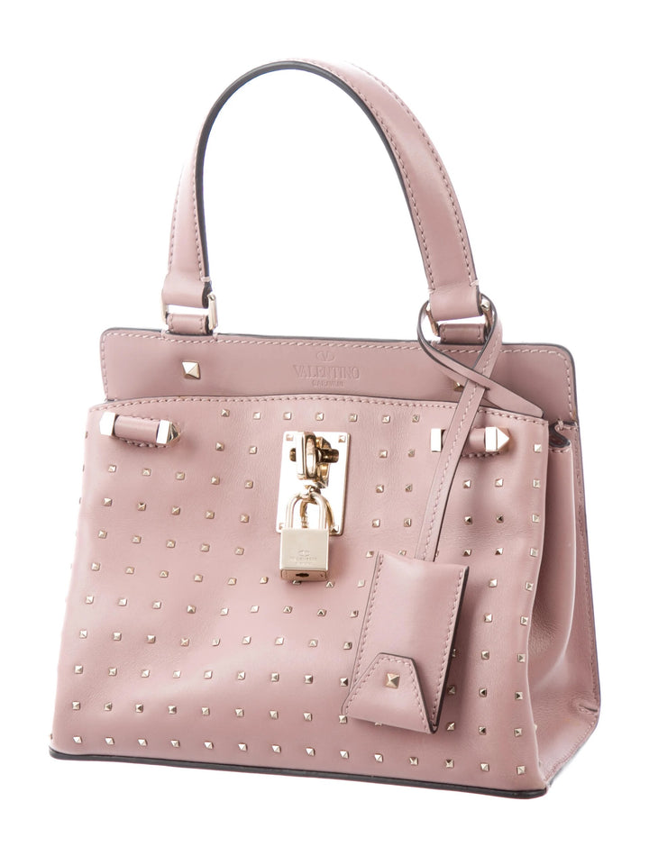 VALENTINO GARAVANI ROCKSTUD JOYLOCK SMALL CALFSKIN SHOULDER BAG