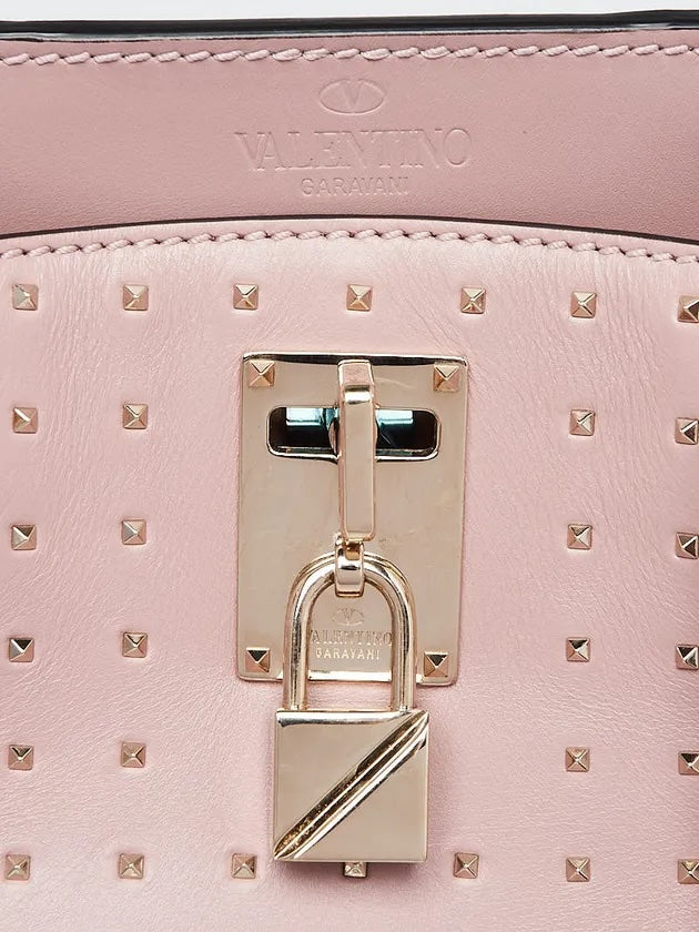 VALENTINO GARAVANI ROCKSTUD JOYLOCK SMALL CALFSKIN SHOULDER BAG