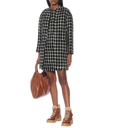 VALENTINO GARAVANI TREKKGIRL SHEARLING LINED LEATHER &amp; SUEDE BOOTS
