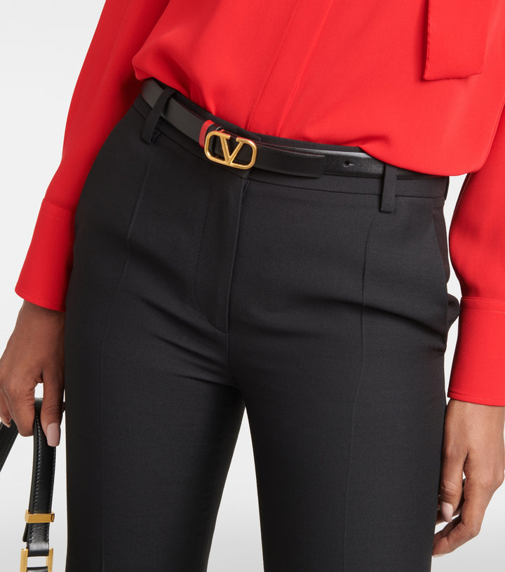 VALENTINO GARAVANI VLOGO REVERSIBLE LEATHER BELT