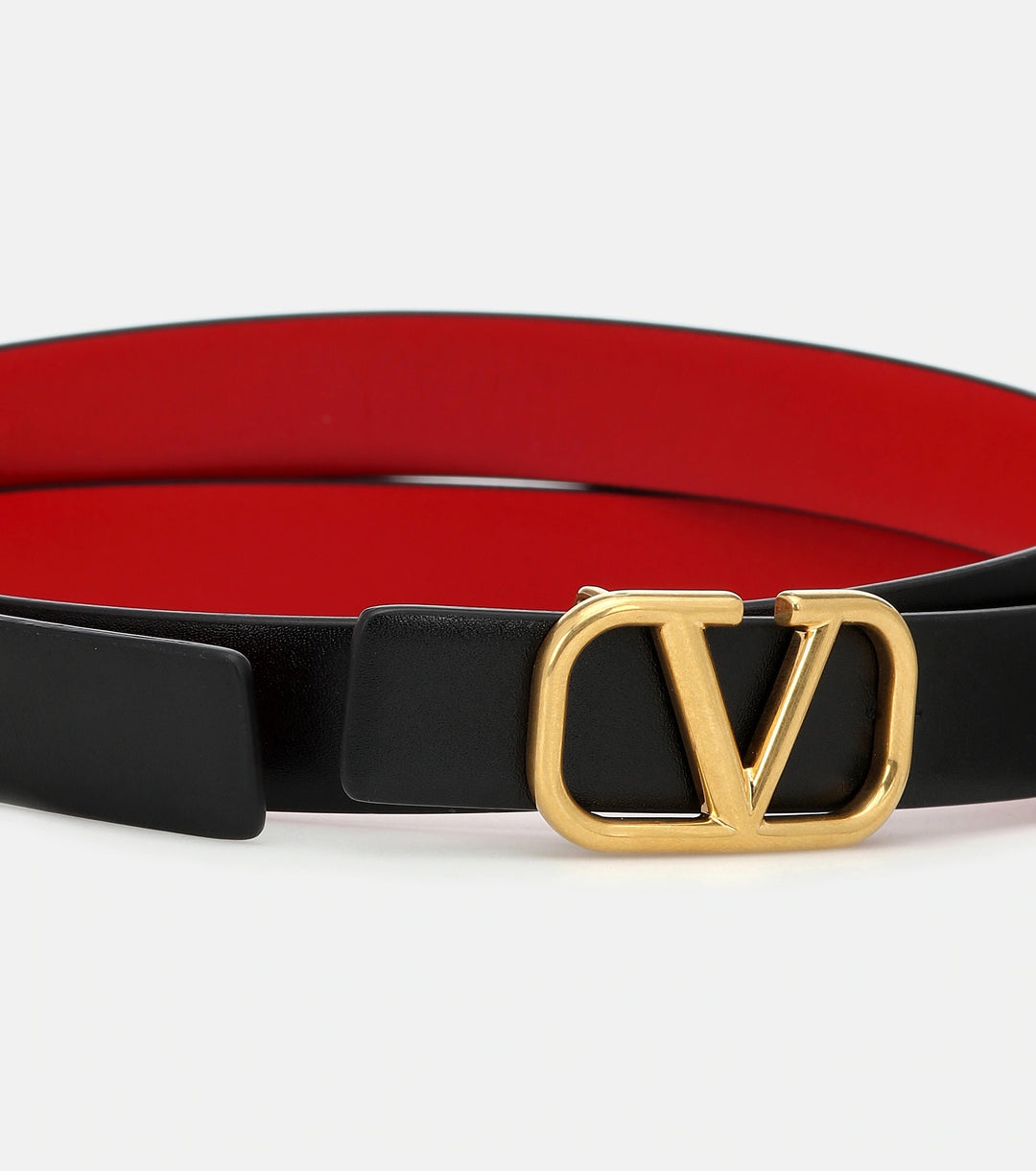 VALENTINO GARAVANI VLOGO REVERSIBLE LEATHER BELT