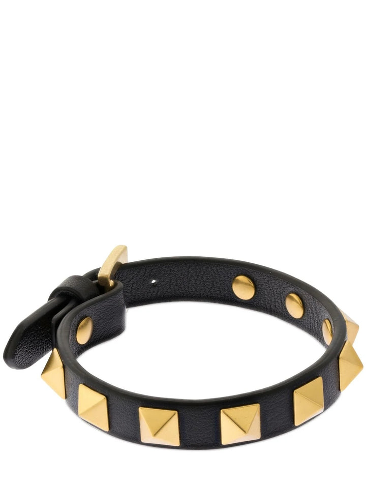 VALENTINO GARAVANI VITELLO ROCKSTUD LEATHER BRACELET