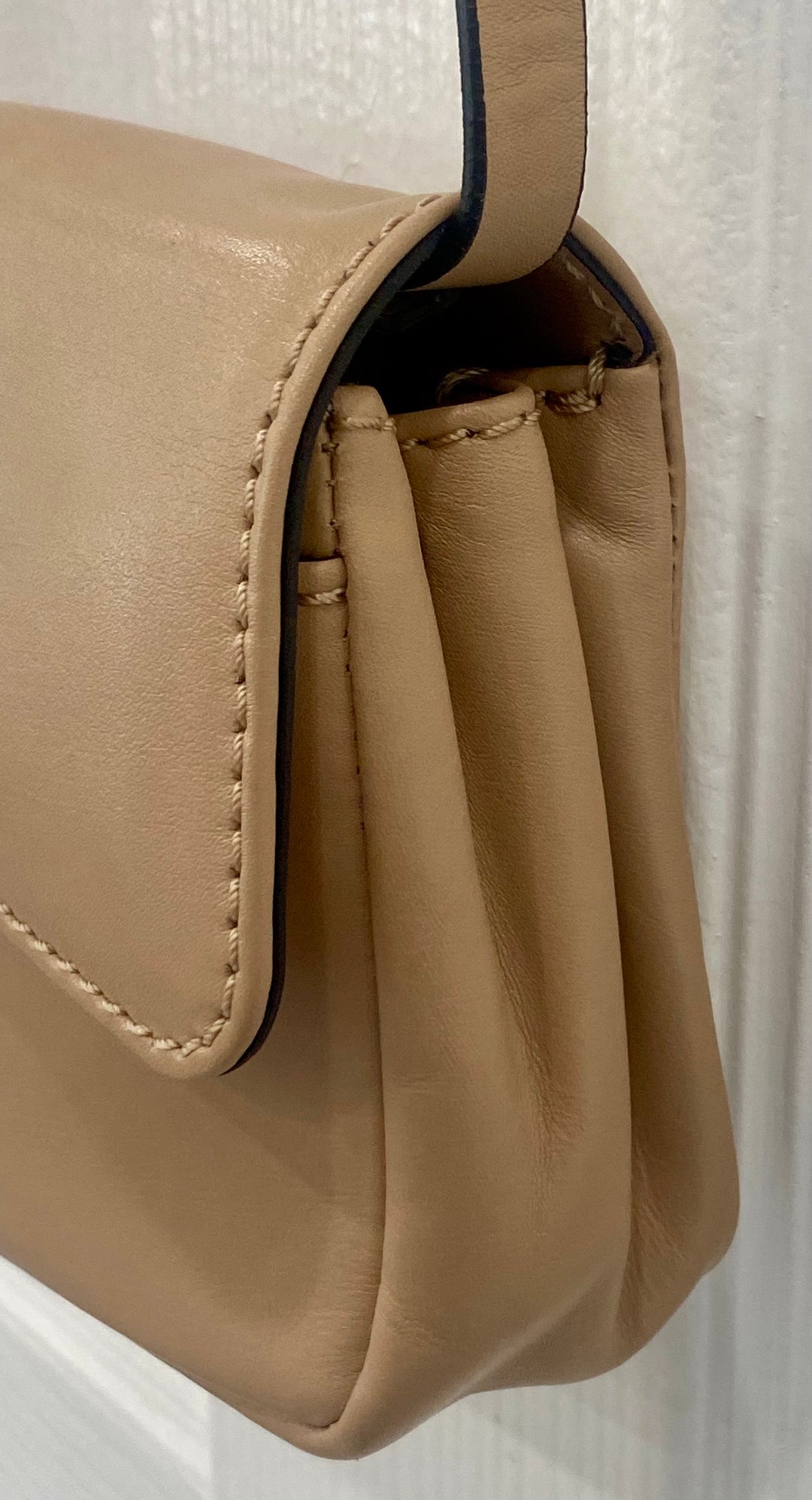 VALENTINO CALFSKIN ROCKSTUD MINI FLAP SHOULDER BAG