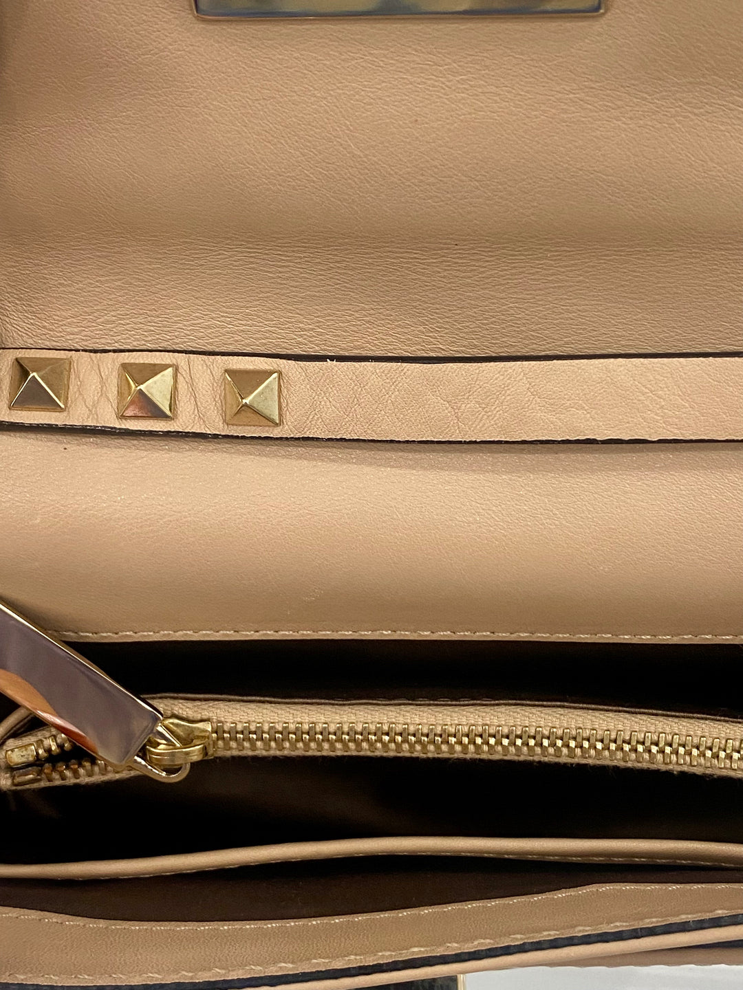 VALENTINO CALFSKIN ROCKSTUD MINI FLAP SHOULDER BAG