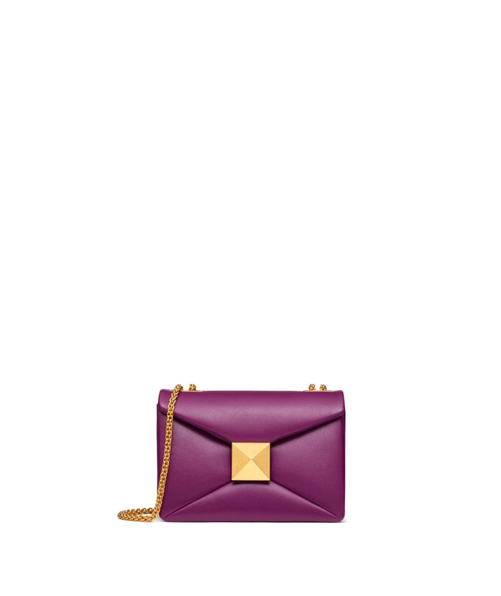 VALENTINO NAPPA LEATHER ROMAN ONE STUD SMALL SHOULDER BAG