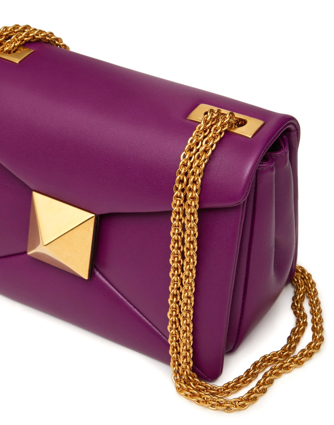 VALENTINO NAPPA LEATHER ROMAN ONE STUD SMALL SHOULDER BAG