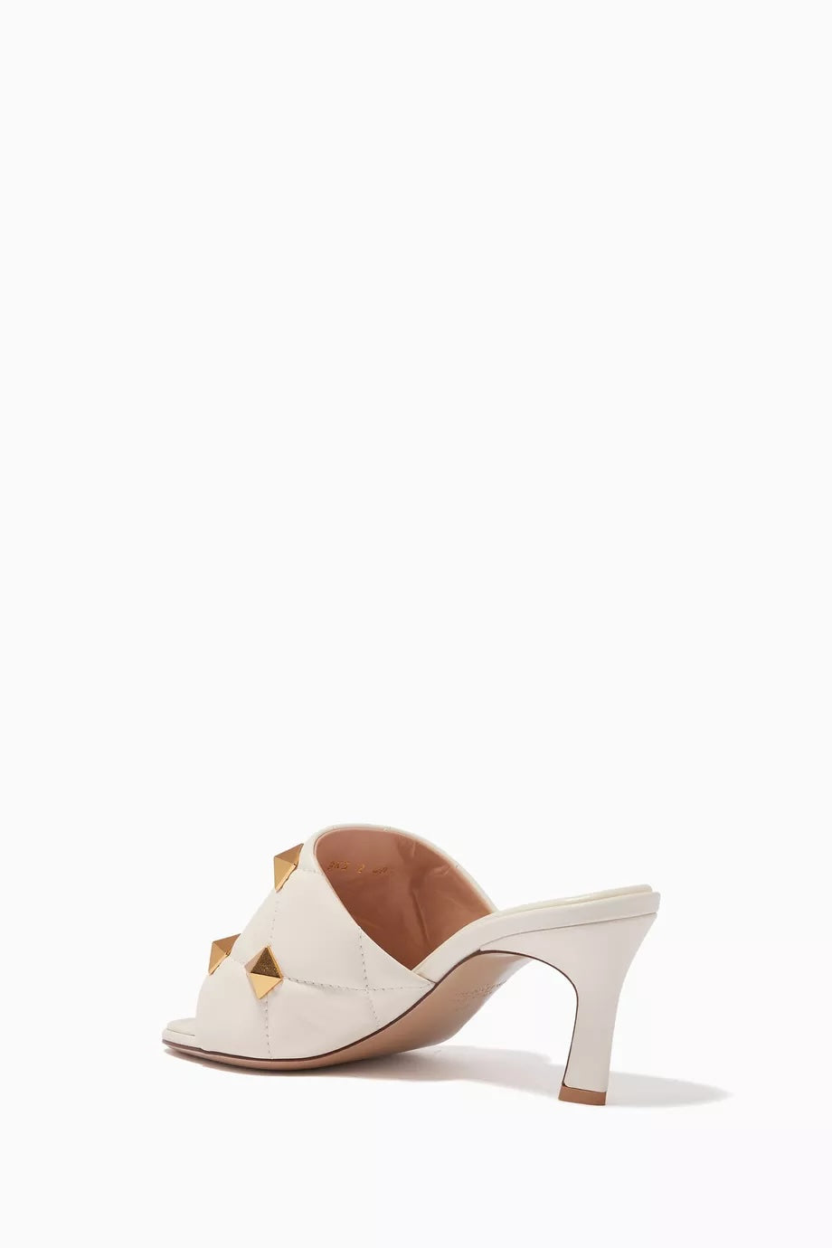 VALENTINO GARAVANI NAPPA QUILTED LEATHER ROMAN STUD MULES