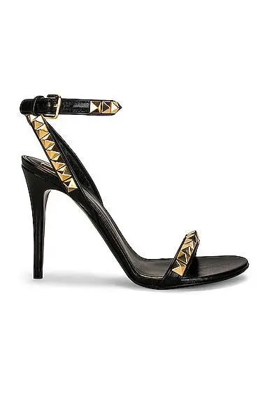 VALENTINO ROCKSTUD NO LIMIT HEELED NAPPA LEATHER SANDALS