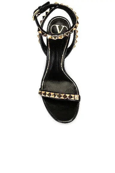 VALENTINO ROCKSTUD NO LIMIT HEELED NAPPA LEATHER SANDALS