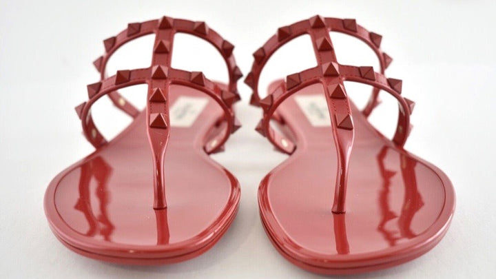 GARAVANI PVC JELLY ROCKSTUD SLIDE SANDALS